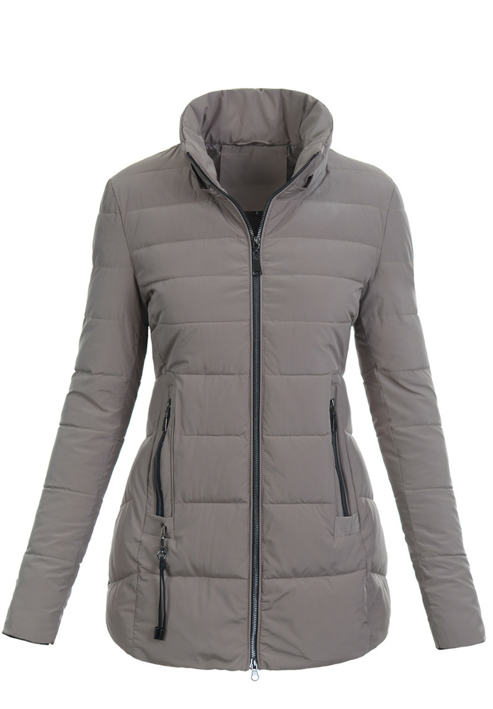 Damska Kurtka Zimowa Brązowa