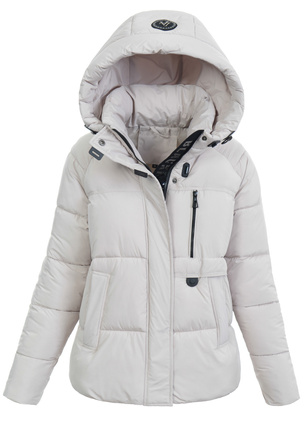 Damska Kurtka Zimowa Beżowa