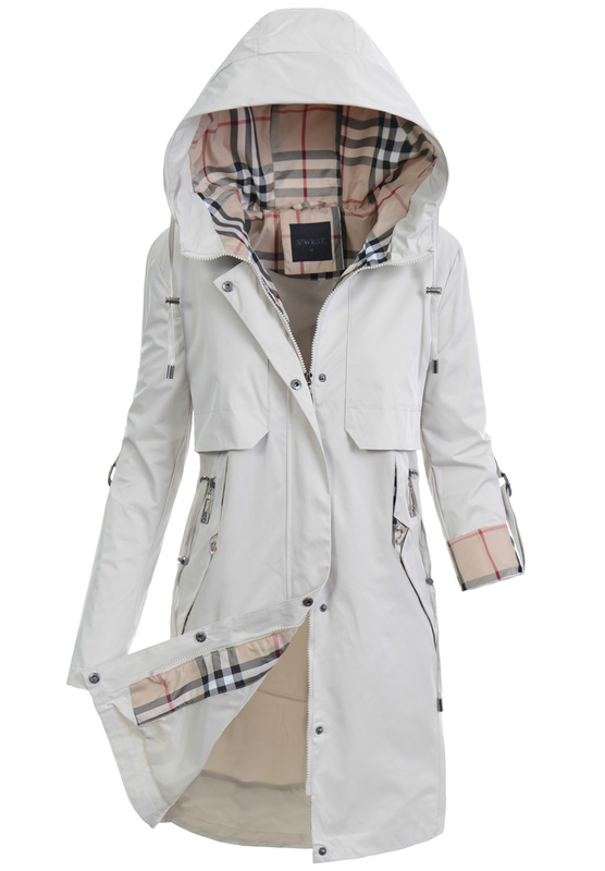 Kurtka Parka Wiosenna Ecru