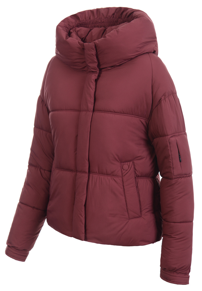 Damska Kurtka Zimowa Bordowa