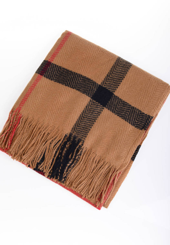 Damska Chusta Brązowa