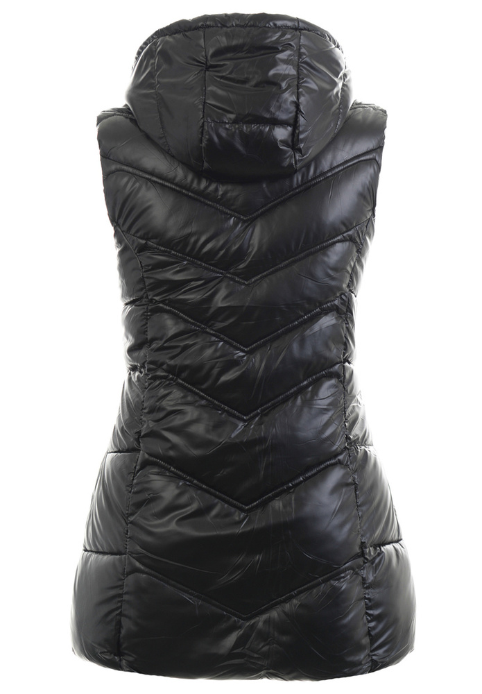 Damska Kamizelka Bezrękawnik Czarna