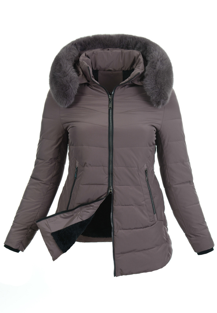 Damska Kurtka Zimowa Fioletowa