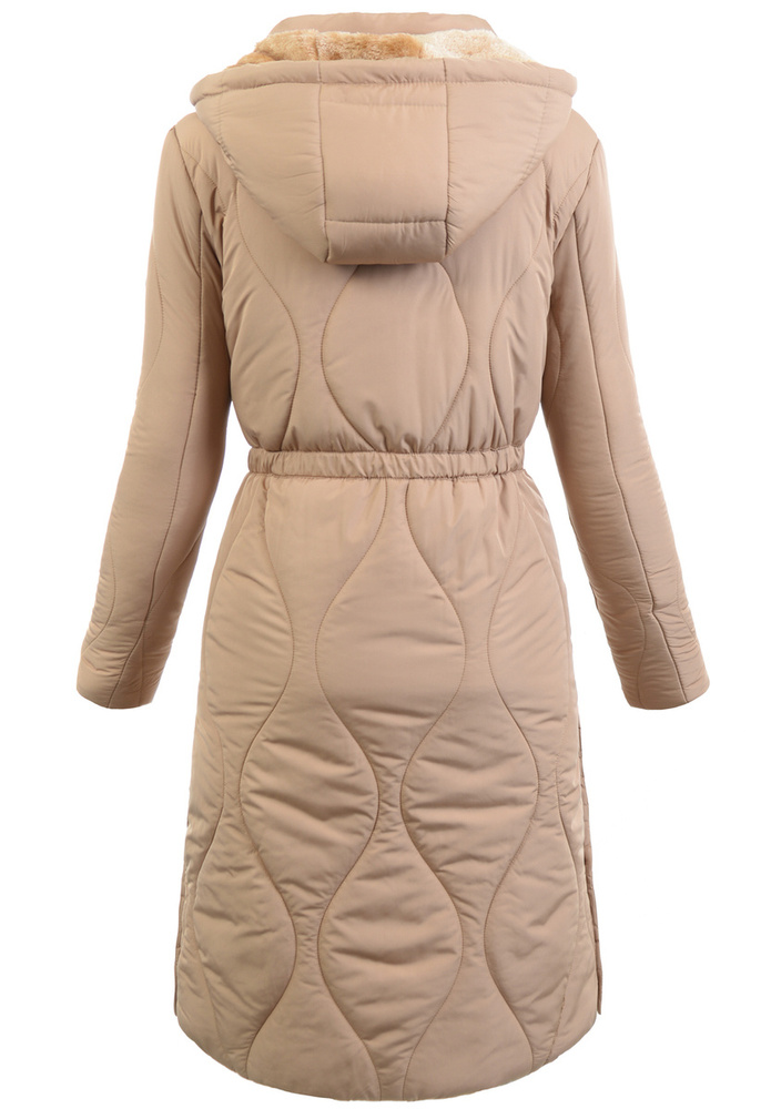 Damska Zimowa Kurtka Beżowa