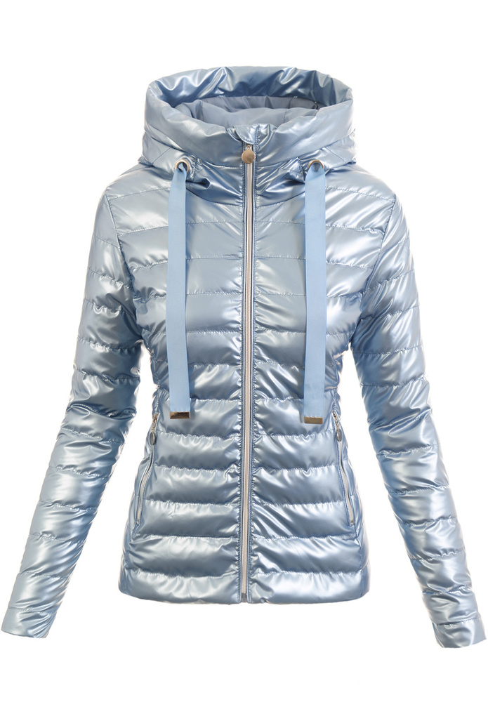 Kurtka Parka Wiosenna Niebieska