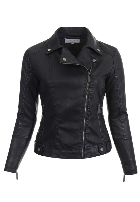 Damska Kurtka Ramoneska Czarna