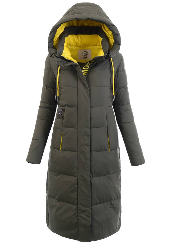 Damska Zimowa Ortalionowa Kurtka Khaki