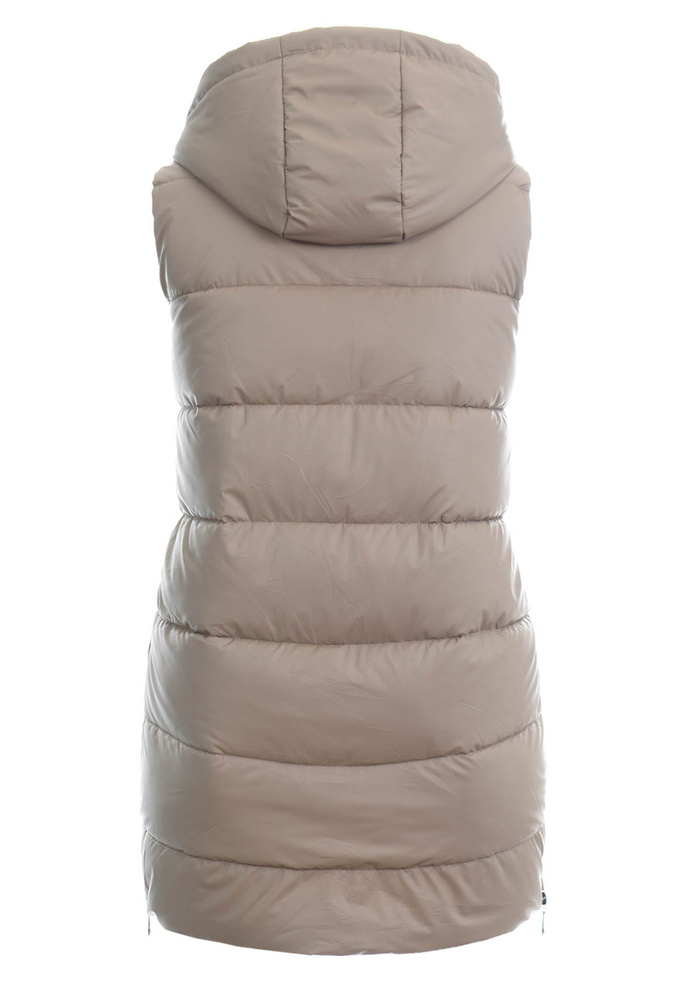 Damska Kamizelka Bezrękawnik Cappuccino
