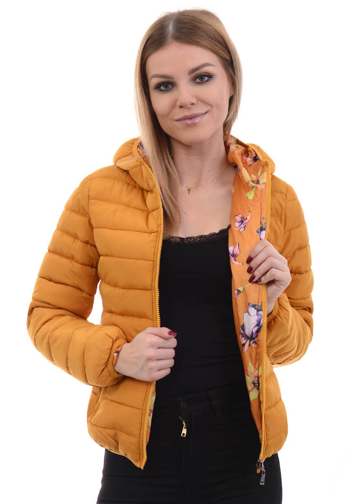 Dwustronna Kurtka Przejściowa Żółta