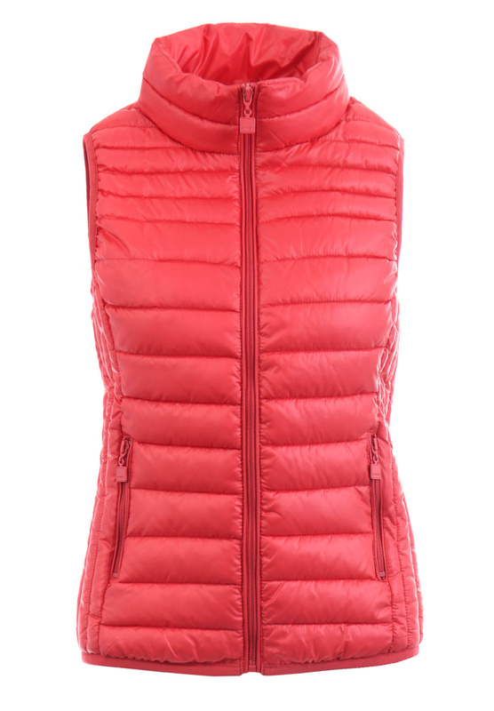 Damska Kamizelka Bezrękawnik Lila Czerwony