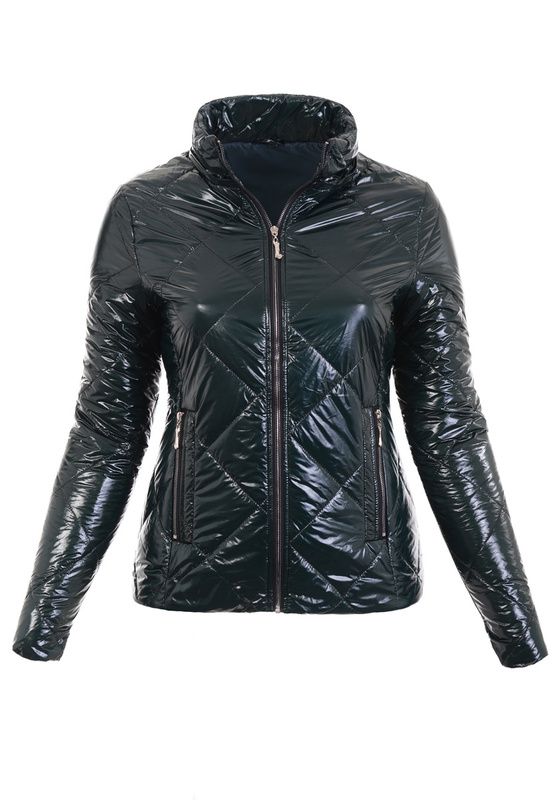 Damska Wiosenno-Jesienna Kurtka Zielona