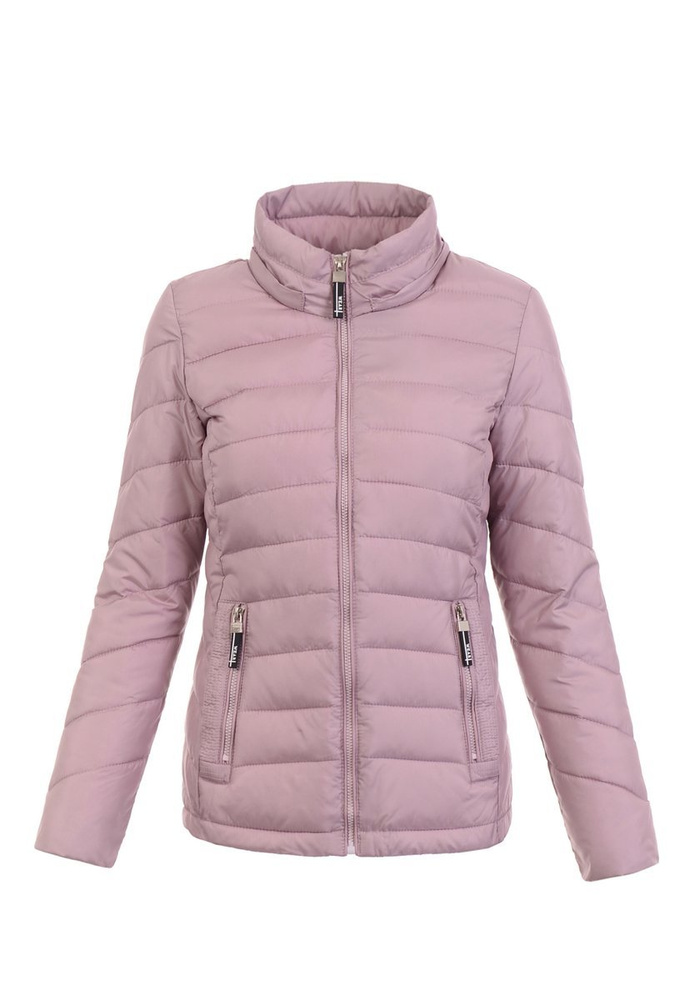 Damska Wiosenno-Jesienna Kurtka Różowa