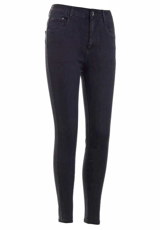 Damskie Spodnie Jeansowe Czarne