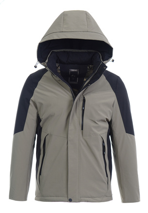 Męska Zimowa Kurtka Beżowa