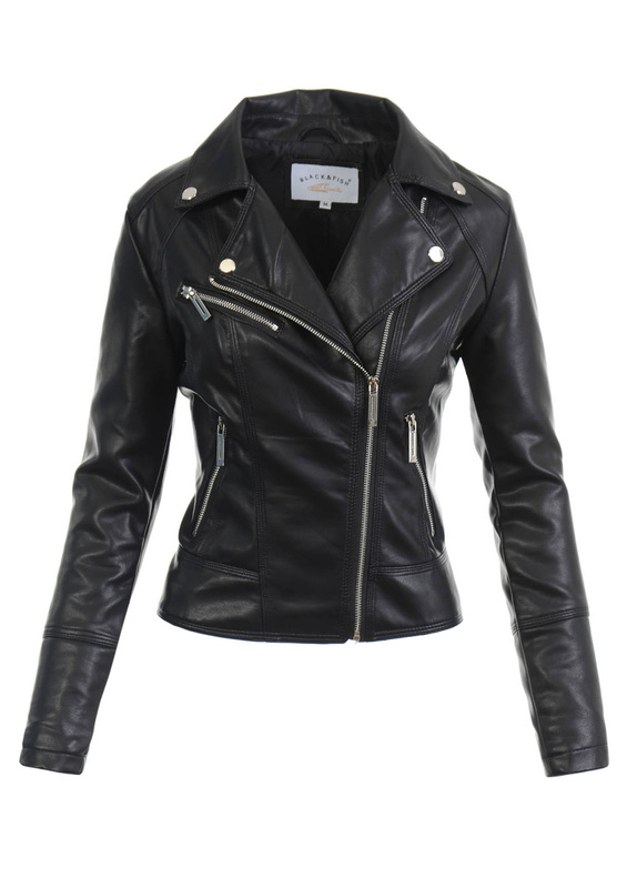 Damska Kurtka Ramoneska Czarna