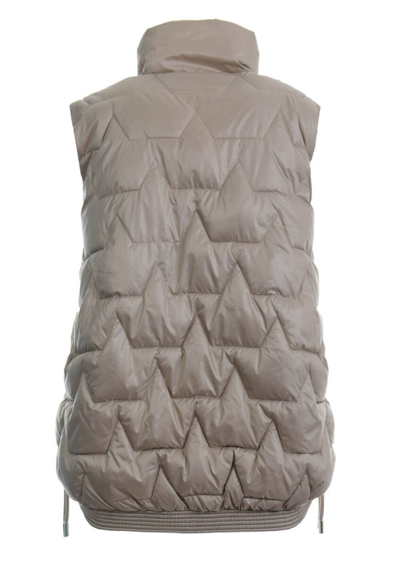 Damska Kamizelka Bezrękawnik Beżowy