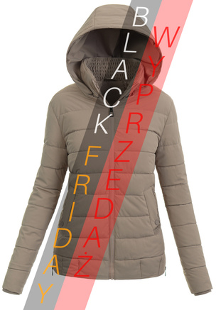 Damska Kurtka Zimowa Brązowa