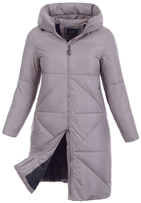 Damska Zimowa Ortalionowa Kurtka Beżowa