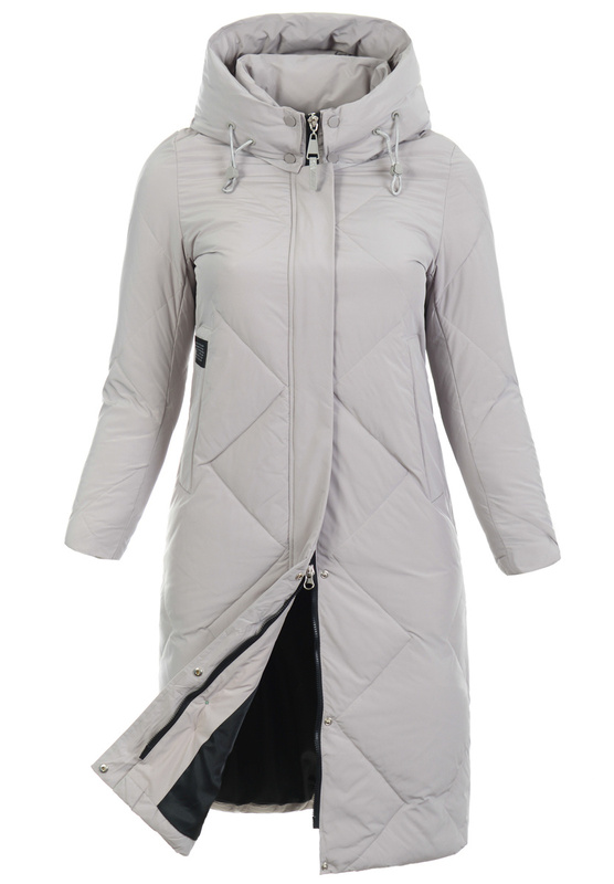 Damska Zimowa Ortalionowa Kurtka Beżowa