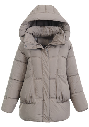 Damska Kurtka Zimowa Brązowa