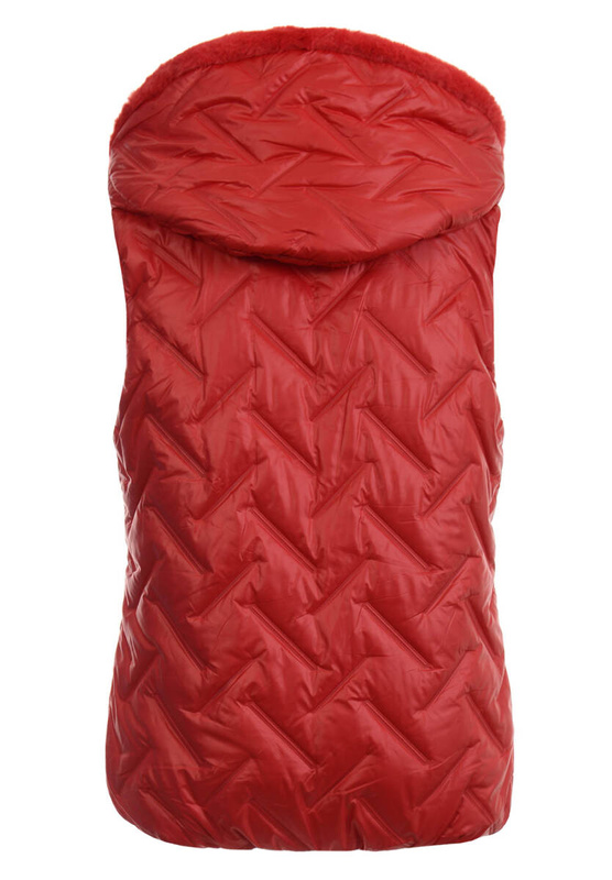 Damska Kamizelka Bezrękawnik Czerwony