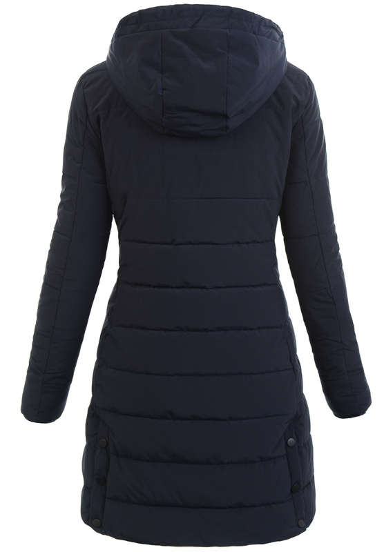 Damska Zimowa Ortalionowa Kurtka Granatowa