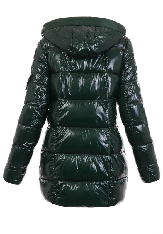 Damska Zimowa Kurtka Zielono-Żółta