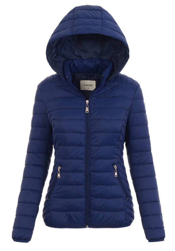 Damska Wiosenna Ortalion Kurtka Granatowa