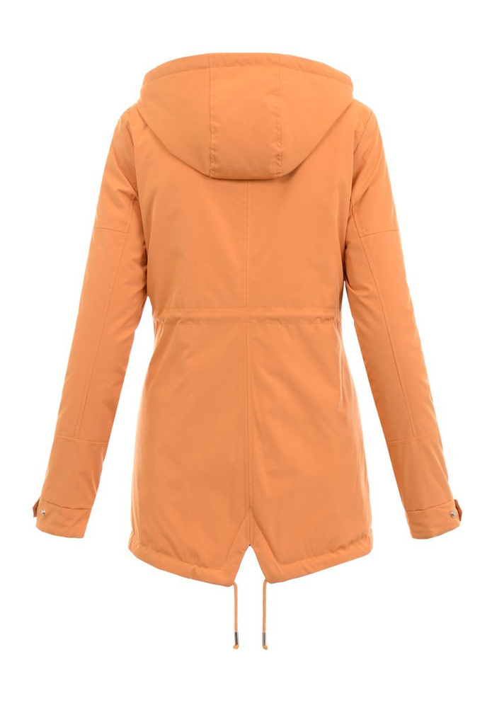 Damska Parka Wiosenna Dwustronna Żółta