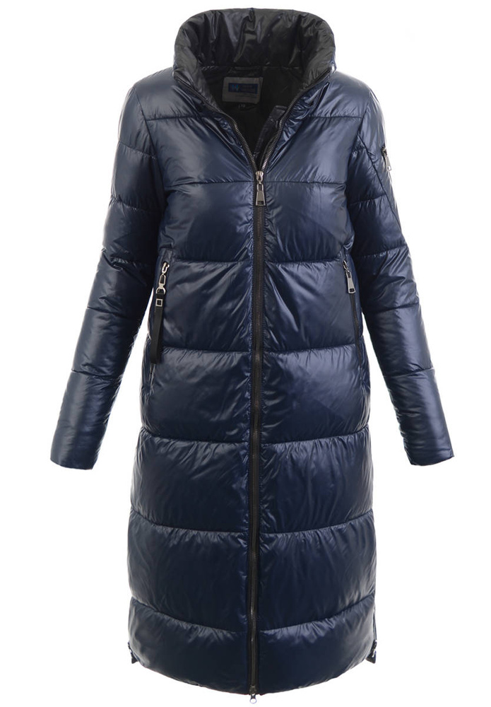 Damska Zimowa Ortalionowa Kurtka Granatowa