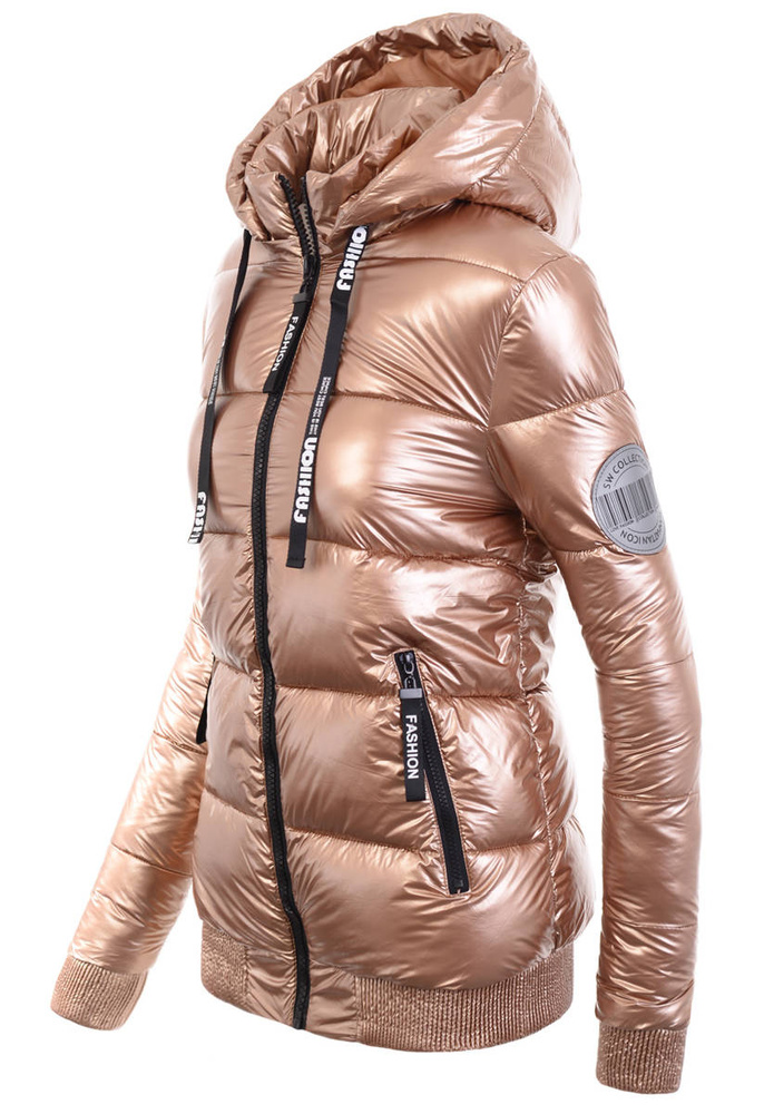 Damska Zimowa Kurtka Złota
