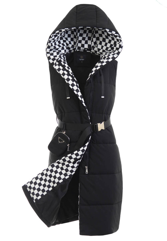 Damska Kamizelka Bezrękawnik Granat