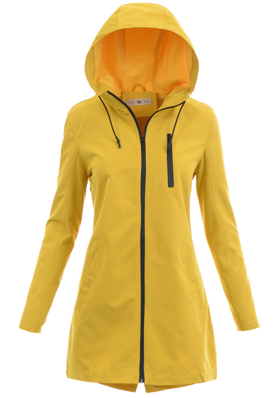Kurtka Parka Wiosenna Żółta