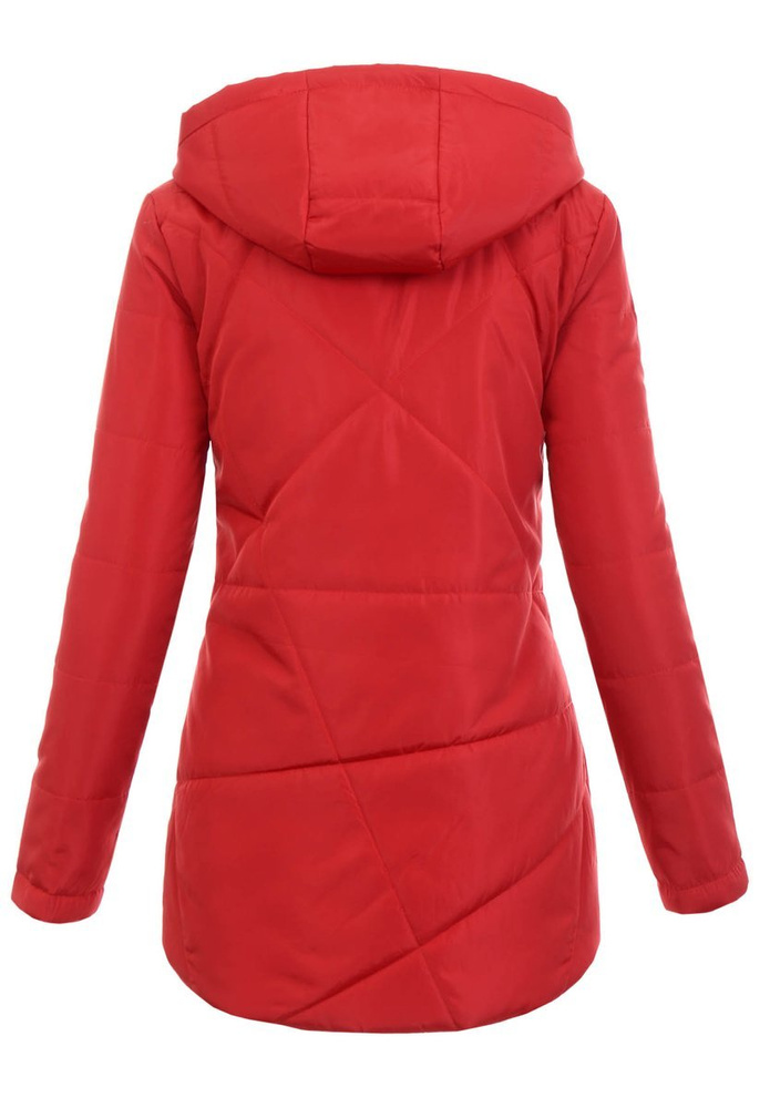 Damska Wiosenna Kurtka Julita Czerwona