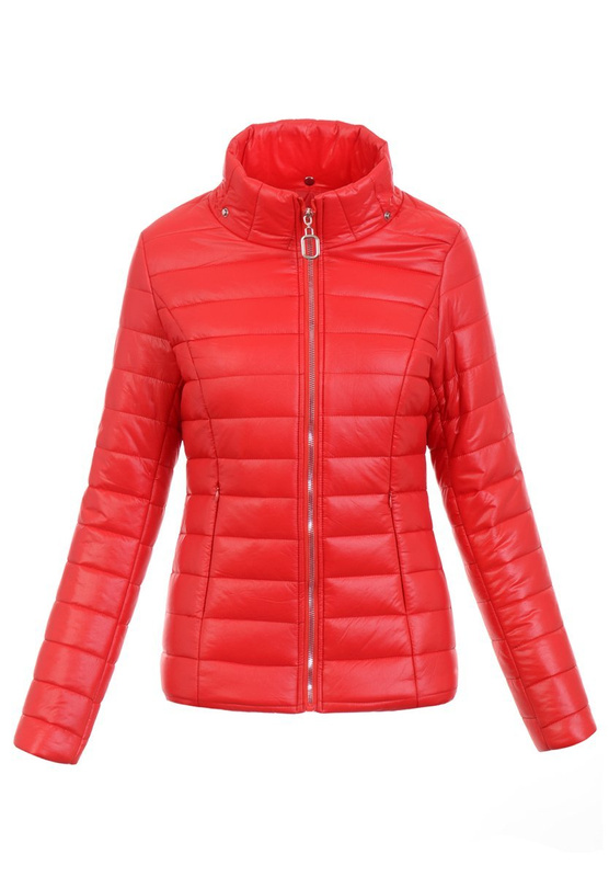 Damska Zimowa Kurtka Czerwona