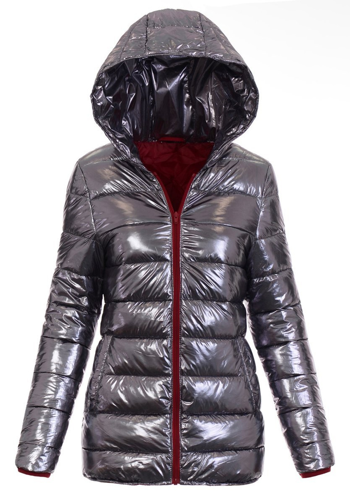 Parka Zimowa 3w1 Czerwona Z Brązowym Futerkiem