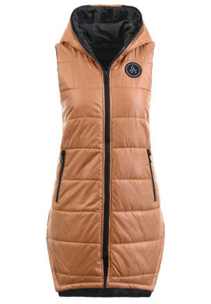 Damska Kamizelka Bezrękawnik Brązowy