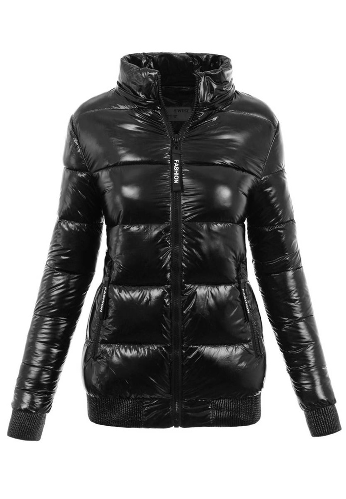 Damska Zimowa Kurtka Czarna