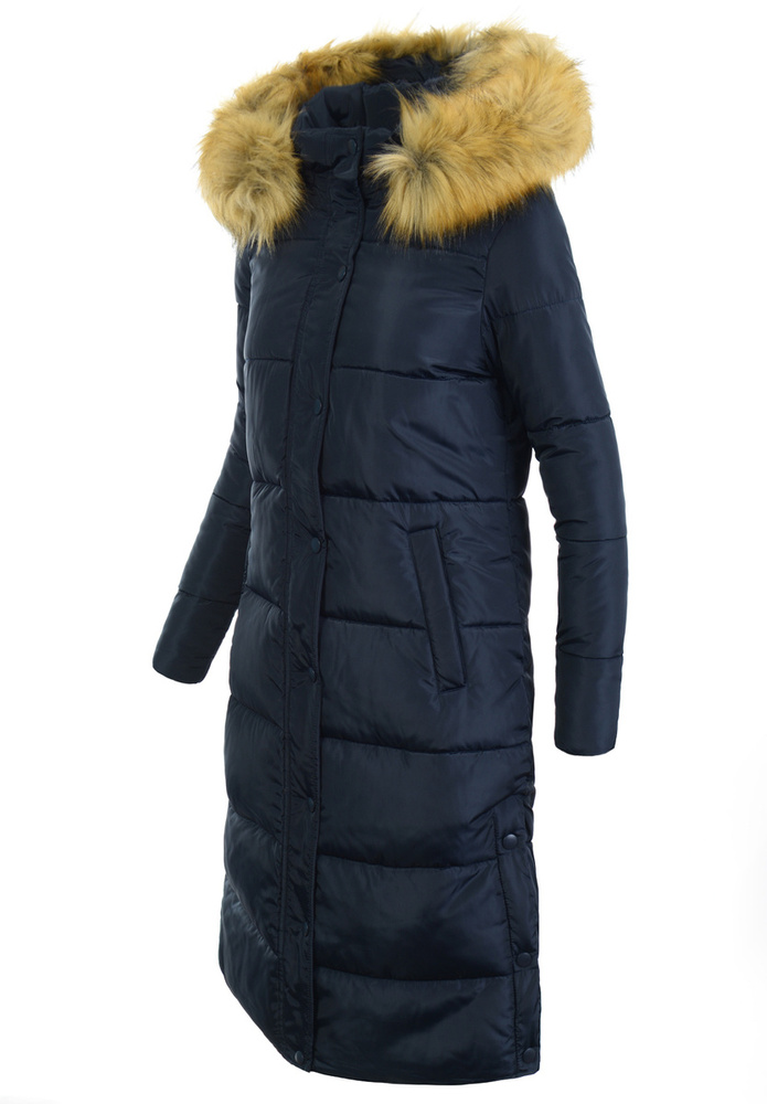 Damska Zimowa Ortalionowa Kurtka Granatowa