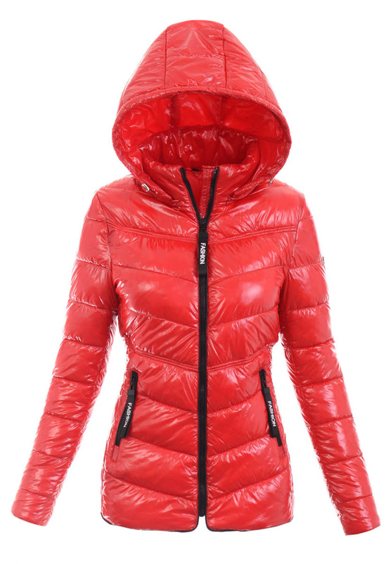 Damska Wiosenna Ortalion Kurtka Czerwona