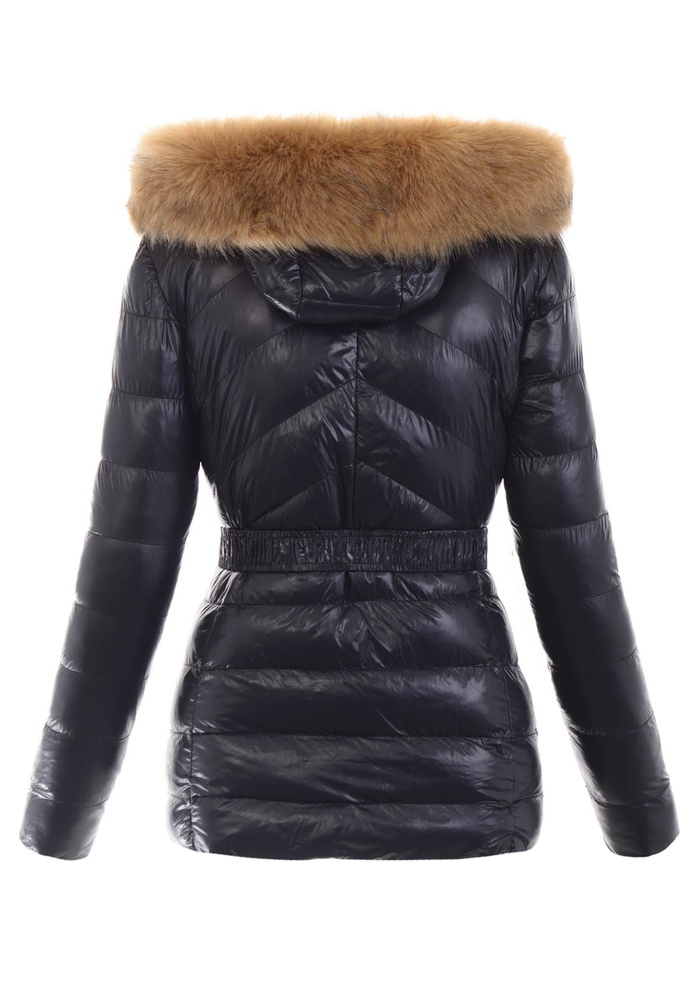 Damska Zimowa Ortalionowa Kurtka Czarna