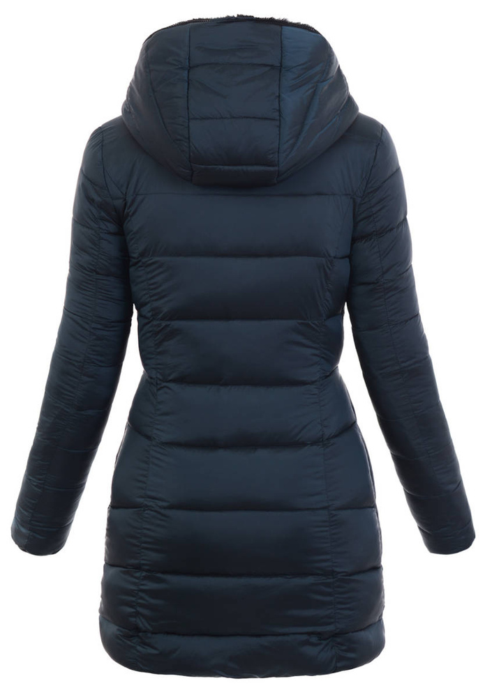 Damska Zimowa Ortalionowa Kurtka Zielona