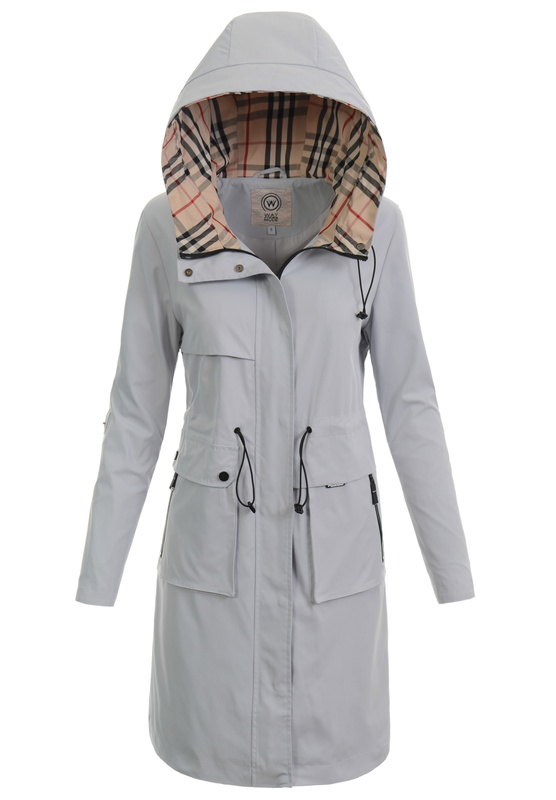 Kurtka Parka Wiosenna Szara