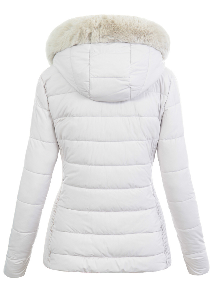 Damska Kurtka Zimowa Ecru