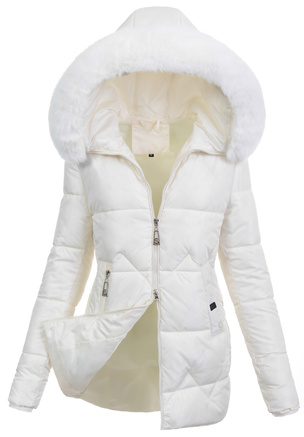 Damska Kurtka Zimowa Waniliowa