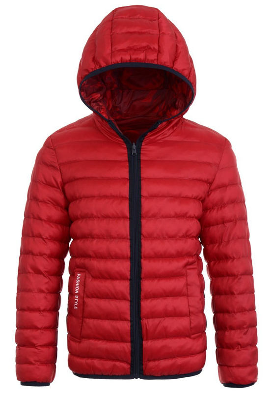 Męska Kurtka Jesienna Czerwona