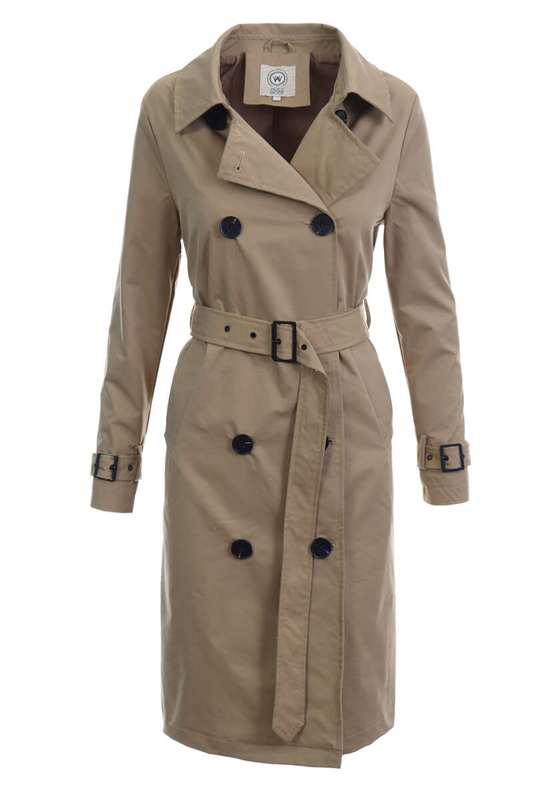 Damska Wiosenno-Jesienna Kurtka Parka Beżowa