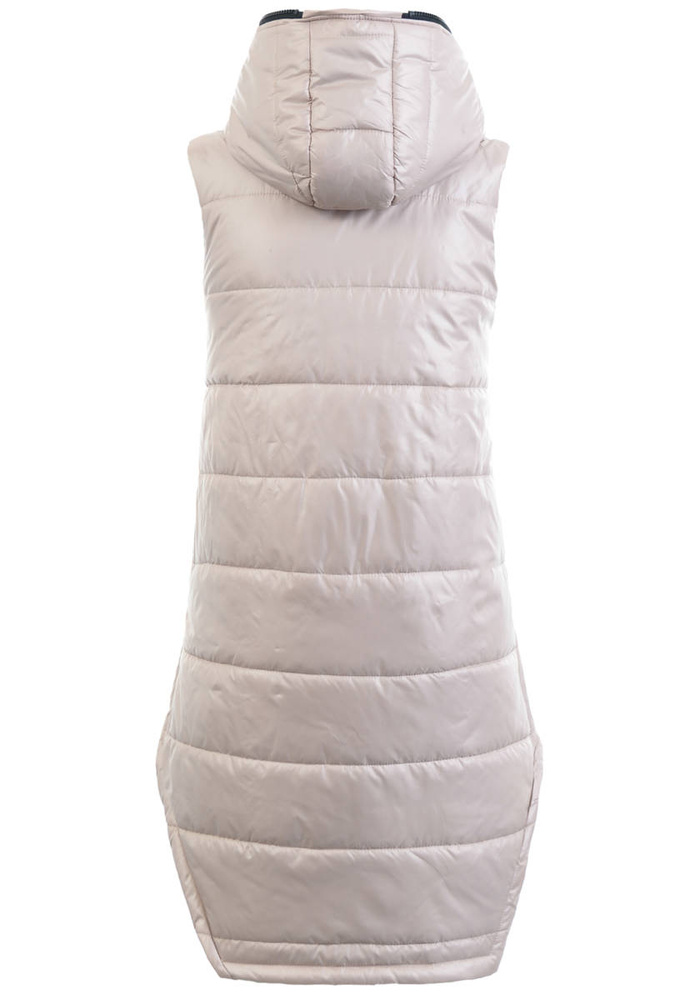 Damska Kamizelka Bezrękawnik Beżowy