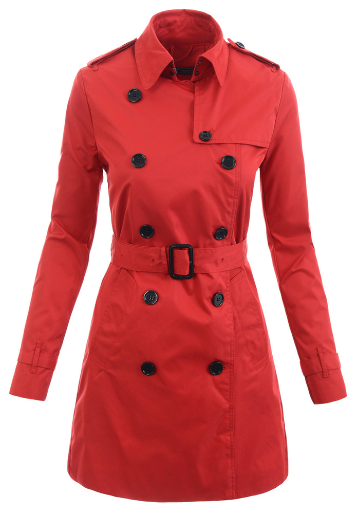 Kurtka Parka Wiosenna Czerwona