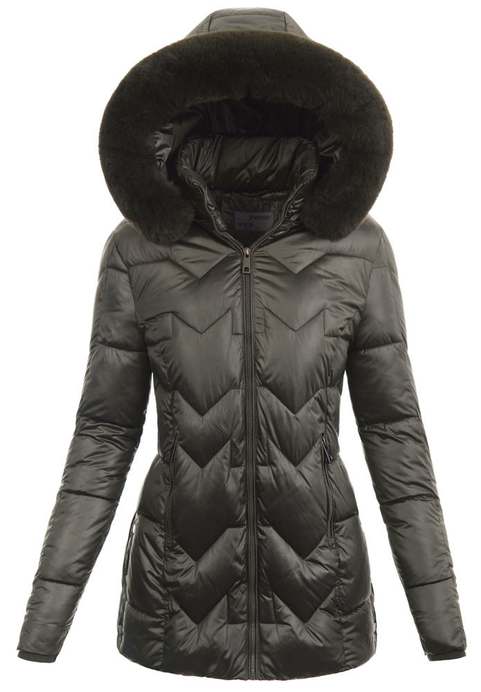 Damska Kurtka Zimowa Zielona